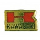 Anstecker / Pin KAWASAKI Abz. K klein rot/gold