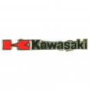 Anstecker / Pin KAWASAKI Abz. Schriftzug rot