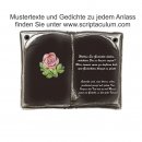 Decoramic Keramikbuch Braun, Motiv Rose