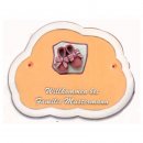 Decoramic Wolkentraum 624 Toskana, Motiv Baby Schuhe rosa