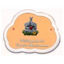 Decoramic Wolkentraum 624 Toskana, Motiv Elefanten Herz