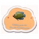 Decoramic Wolkentraum 624 Toskana, Motiv Fisch bunt