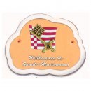 Decoramic Wolkentraum 624 Toskana, Motiv Flagge Schlssel