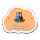Decoramic Wolkentraum 624 Toskana, Motiv Katzen sitzend