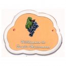 Decoramic Wolkentraum 624 Toskana, Motiv Weintrauben blau