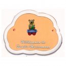 Decoramic Wolkentraum 624 Toskana, Motiv Zug Teddy Mdchen