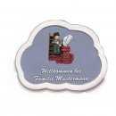 Decoramic Wolkentraum Grau, Motiv Schornsteinfeger