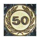 Emblem D=50 Nr.50  in gold-, silber- und bronzefarben