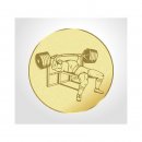 Emblem D=50mm Bankdrcken, goldfarbig