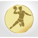 Emblem D=25mm Handball Herren, goldfarbig