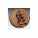 Emblem D=50mm Motorrad Gelnde, bronzefarben, siber- oder...