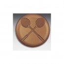 Emblem D=50mm Squash,  bronzefarben, siber- oder goldfarben