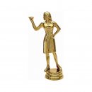 Figur Darts Damen gold  129mm