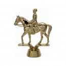 Figur Pferd Dressur gold 114mm