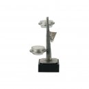 Figur Badminton H=200mm  aus Metall - Marmor - Glas,...
