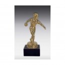 Figur Bowling / Kegeln Frau  Bronze 23-25cm