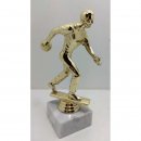 Figur Bowling Mann Glanz-Gold 19cm inkl. Gravur