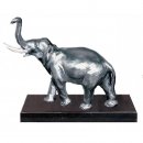Figur Elefant  versilbert 13cm