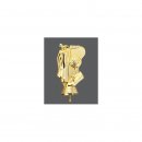 Figur Golf-Symbole gold H110mm