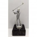Figur Golfer Silber-Geschwrzt H=235mm inkl. Gravur