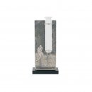 Figur H=245mm Schiesport Bogenschieen aus Metall - Marmor - Glas, Gravur im Preis enthalten.