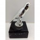 Figur Kanarienvogel Glanz-Silber