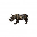 Figur Nashorn  bronziert 12,5cm  incl. einer Gravur