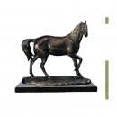 Figur Pferd in Bewegung  bronziert 19cm