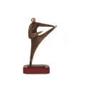 Figur Pokal Trophe Karate - Kampfsport auf Mahagoni Lok...