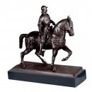 Figur Reiterstandbild  bronziert 23cm