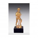 Figur Wandererin Bronze, silber oder Goldfarben