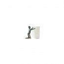 Figur, schiebend - Umfang/Gre: 13 cm Bronzeskulptur mit...