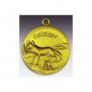 Jagd - Medaille Fuchsjagd mit se  50mm, goldfarben in...