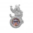 Karnevalsorden Silber 7,3cm Emblem 25mm
