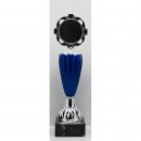 Kunststoff-Pokal Farbe Silber - Blau 28 cmm