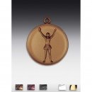 Medaille Cheerleader mit se  50mm,  bronzefarben, siber-...