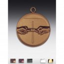 Medaille Fingerhackeln mit se  50mm, bronzefarben,...