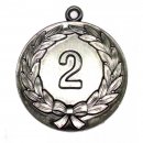 Medaille Kranz 2  mit se  50mm,  bronzefarben, siber-...