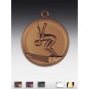 Medaille Schwimmer mit se  50mm, bronzefarben, siber-...