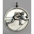 Medaille Volleyball  mit se  50mm, silberfarben in Metall