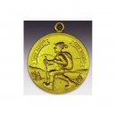 Medaille Wanderer mit se  50mm, bronzefarben,...