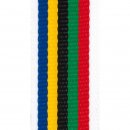 Medaillenband 22mm Regenbogenfarben