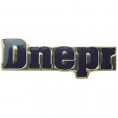 PIN DNEPR Schriftzug schwarz/gold von Euro-Pokale