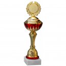 Pokal Alena Gold Rot H=345 mm D=100 mm