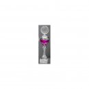 Pokal Amaya Silber Violett H=360 mm D=90 mm