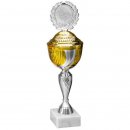 Pokal Antonia Silber-Gold H=335 mm D=100 mm