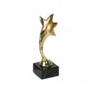 Pokal Figur Stern goldfarben 26 cm inkl. Gravurschild und...