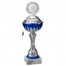 Pokal Leon Silber Blau H=362mm D=120 mm