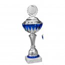 Pokal Leon Silber Blau H=395mm D=140 mm