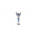Pokal Leoni Silber-Blau H=350 mm D=100 mm